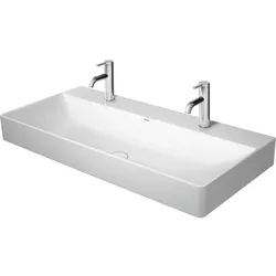 Duravit DuraSquare Waschtisch 2353100072 weiss, 100x47cm, geschliffen, 2 Hahnlöcher