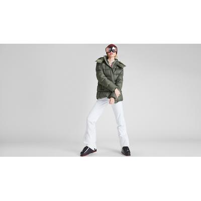 Skihose MAIER SPORTS "Allissia slim", Damen, Gr. 38, Normalgrößen, weiß, 90% Polyester, 10% Elasthan, Hosen Skihose, Damen Schneehose, wind- und wasserdicht, 2 RV-Taschen, Slim Fit