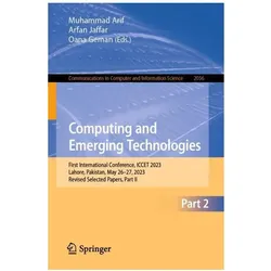 Computing and Emerging Technologies, Fachbücher von Oana Geman, Muhammad Arif, Arfan Jaffar