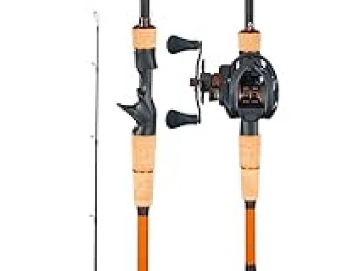 VEVOR Ensemble Canne et Moulinet Pêche, Fibre de Carbone IM7, Canne à Pêche et Moulinet Combiné avec 7+1 Roulements, Ratio 7,0:1, Modèle Casting Gaucher, Anneau Guidage Céramique, Poignée en Liège