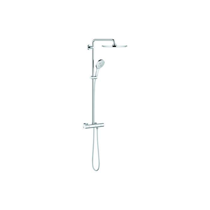 Grohe Rainshower SmartActive 310 Duschsystem 27966001 mit Aufputz-Thermostat, Wandmontage, chrom