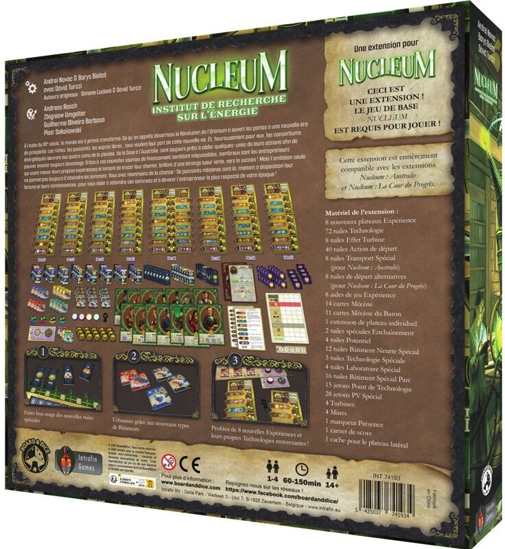 Board & Dice Extension Institut de Recherche sur l'énergie - Nucleum