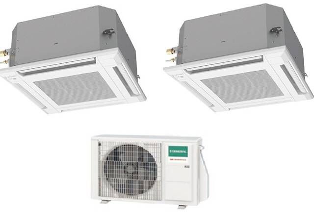 General Fujitsu Condizionatore Climatizzatore Multisplit R-32 a Cassetta 9000+9000 Con AOHG14KBTA2