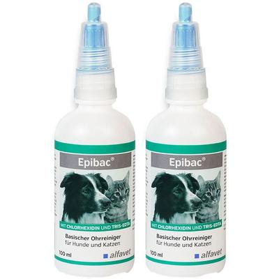 Epibac Ohrr F Hunde/Katzen x2 2x100 ml Lösung