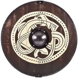 Wikinger Rundschild mit Greiftier Motiv