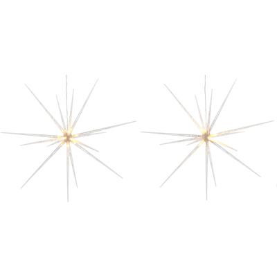 BONETTI LED Stern "Weihnachtsstern, Weihnachtsdeko aussen", weiß, Ø 51cm, 2 Stk., Leuchten, Ø ca. 51 cm je Stern, mit 8 verschiedenen Leuchtfunktionen