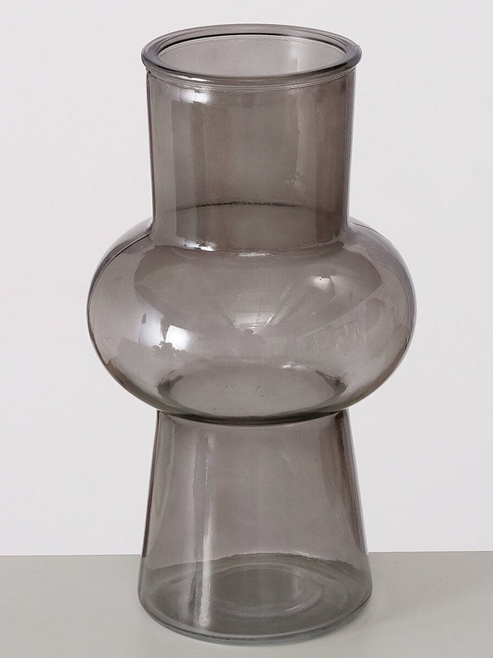 Boltze Vase "Lopa" in Grau - (H)25 cm - onesize