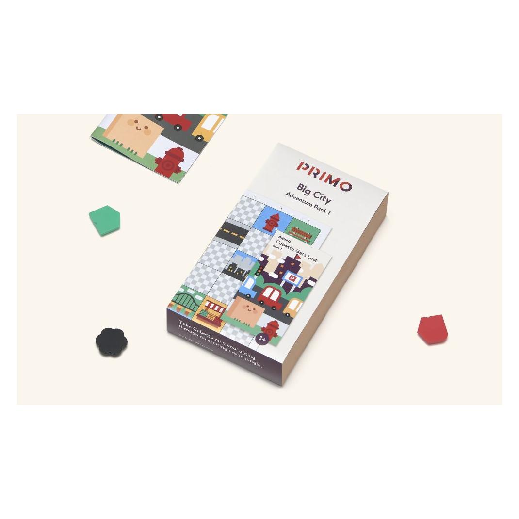 Primotoys Primo Toys Cubetto MINT Coding Abenteuer Paket"Gro??stadt-Dschungel" ab 3 Jahren (PRIMO010A-DE)