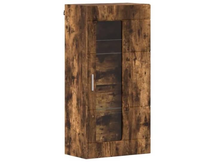 Makastle Wandschrank Geräucherte Eiche 50x29x100 cm Holzwerkstoff