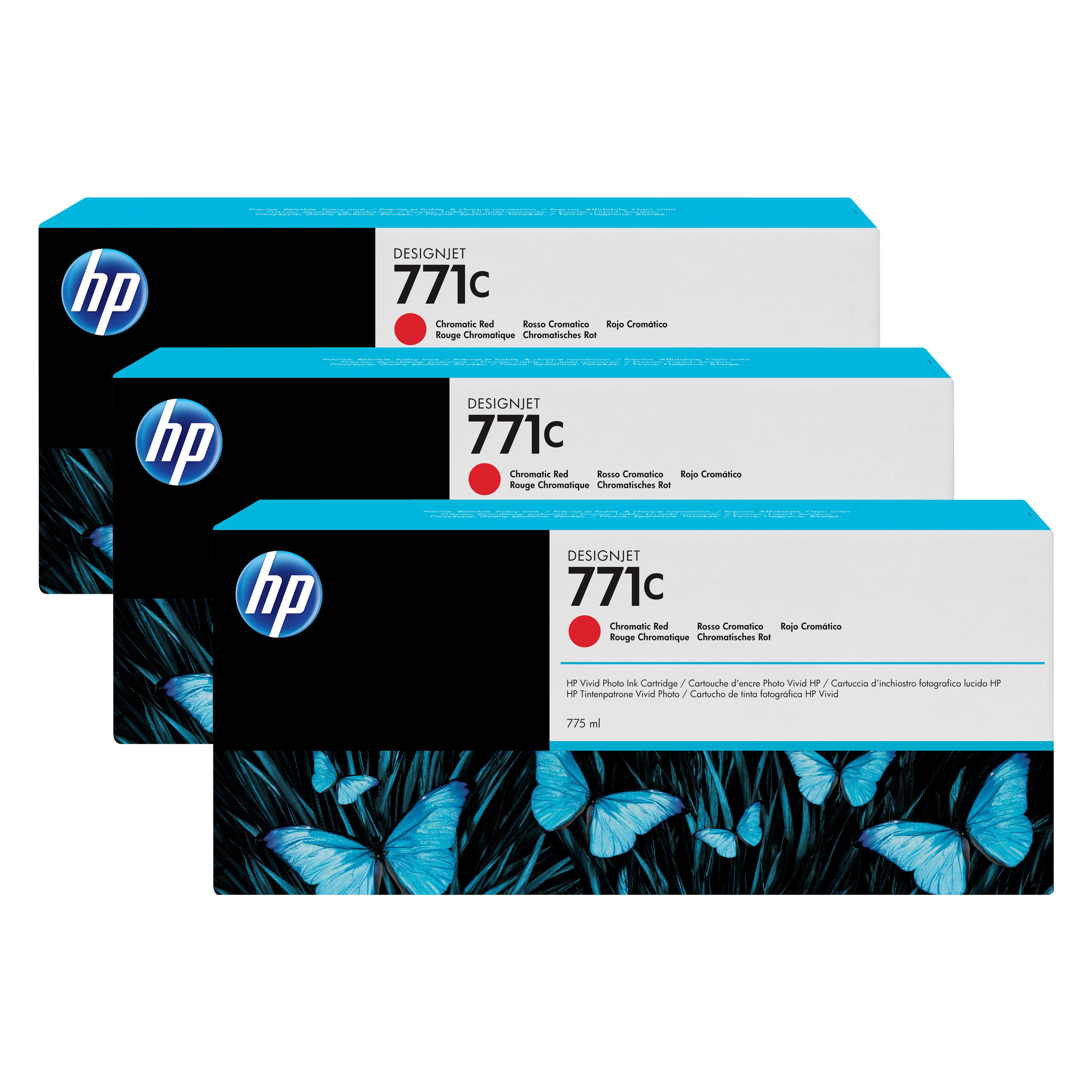 HP Tinte Large Format chroma red Orig.Nr. B6Y32A (R) (B6Y32A)