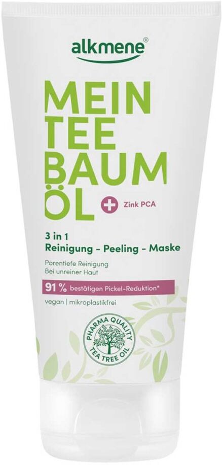 Alkmene Mein Teebaumöl 3 in 1 Reinigung-Peeling-Maske