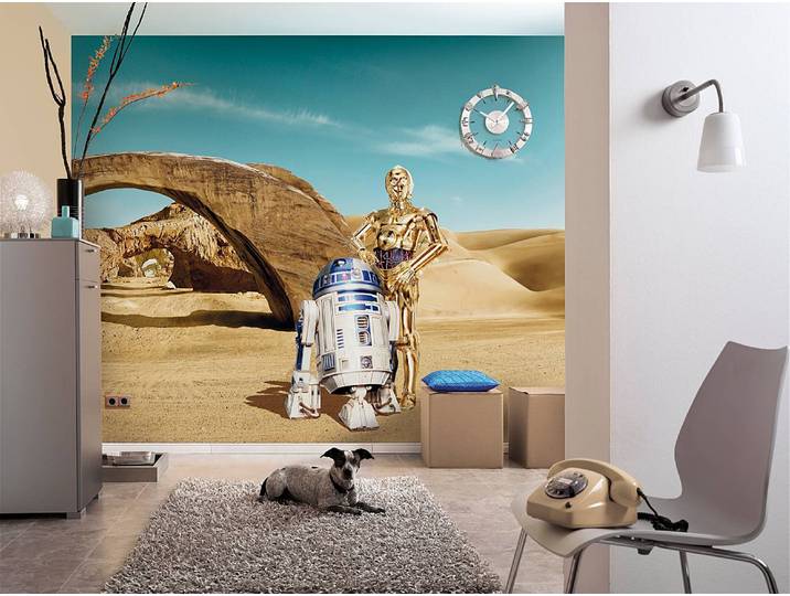 Fototapete Star Wars Lost Droids 368 x 254 x 0cm Multicolor