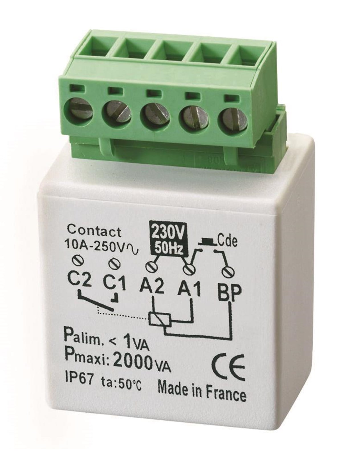 Urmet Mtr200e flush-mounted toggle relay with timer