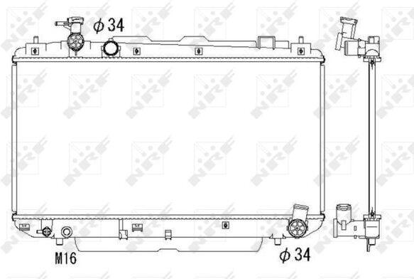 Nrf Kühler, Motorkühlung 53324 Für Toyota