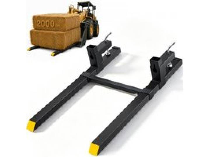 VEVOR Palettengabel 1090x70x230mm Gabelträger 907kg Tragfähigkeit Gabelzinken 109cm Gesamtlänge mit 76cm-Gabelblatt Gabelstapler 495-915mm Einstellbar Gabelstaplerzinken Frontlader Palettenrahmen