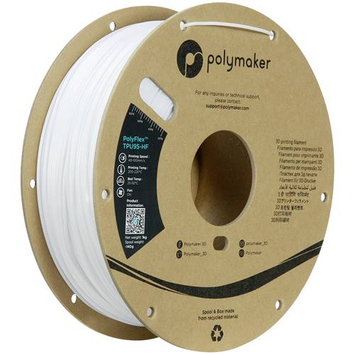 Polymaker PD03002 TPU95-HF Filament TPU, Flexibles Filament flexibel, Highspeed Filament, UV-beständig 1.75mm 1000g We