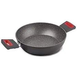 Ghidini Cipriano Viva' Pan Grau und Rot, Pfanne + Kochtopf, Rot, Grau