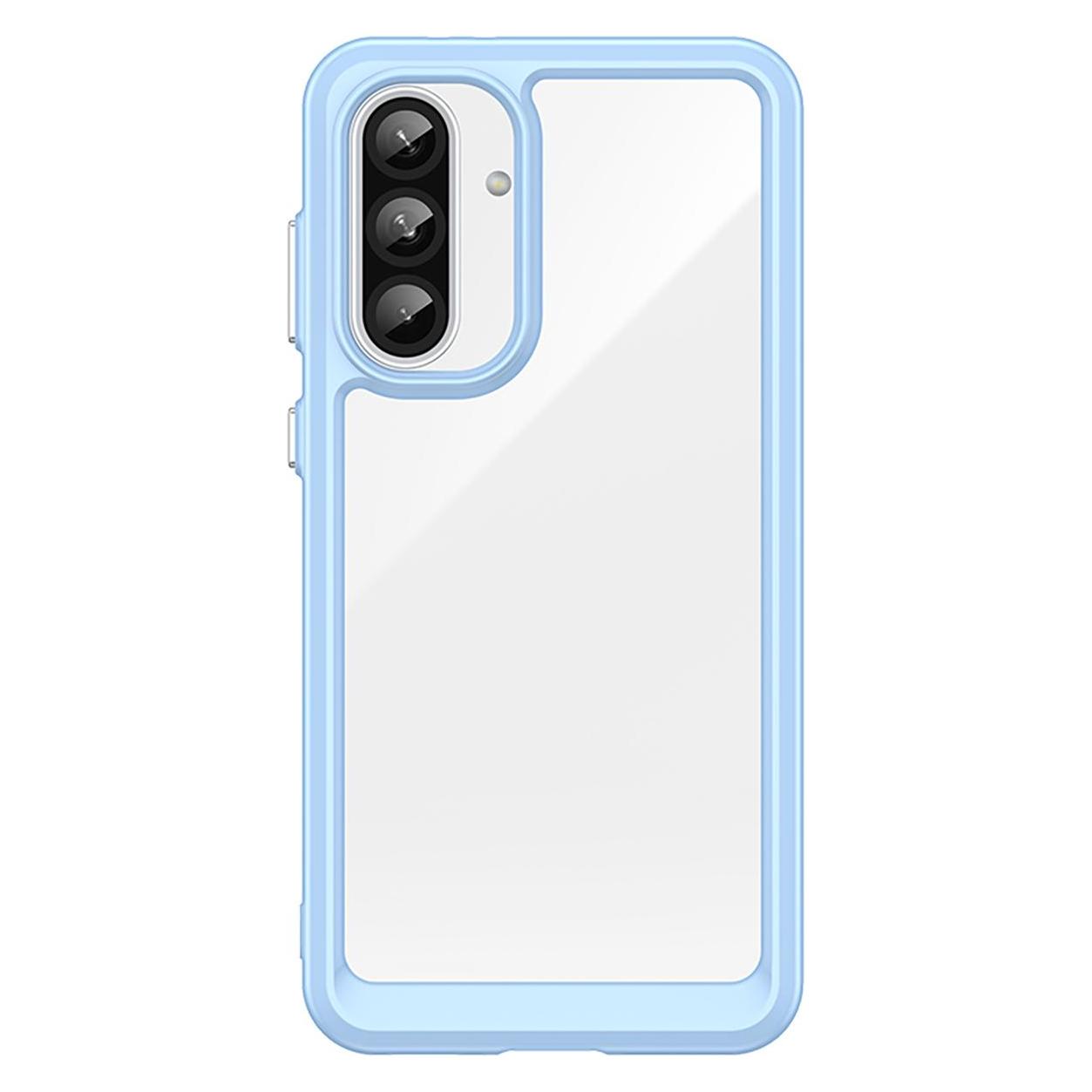 Hurtel Back panel cover Outer Space Case for Samsung Galaxy A36 Cover with Flexible Frame - Blue (Samsung Galaxy A36) (OUTER SPACE CASE SAMSUNG GALAXY A36 BLUE)