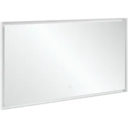 Villeroy & Boch Subway 3.0 Spiegel, 1400x750 mm, White Matt, mit LED-Beleuchtung, dimmbar, Smarthome-fähig