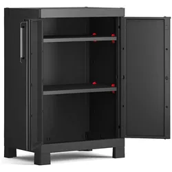 Keter, Werkstattschrank, DETROIT LOW 2 ADJUSTABLE Einlegeböden - Garderobe (65 cm, 97 cm)
