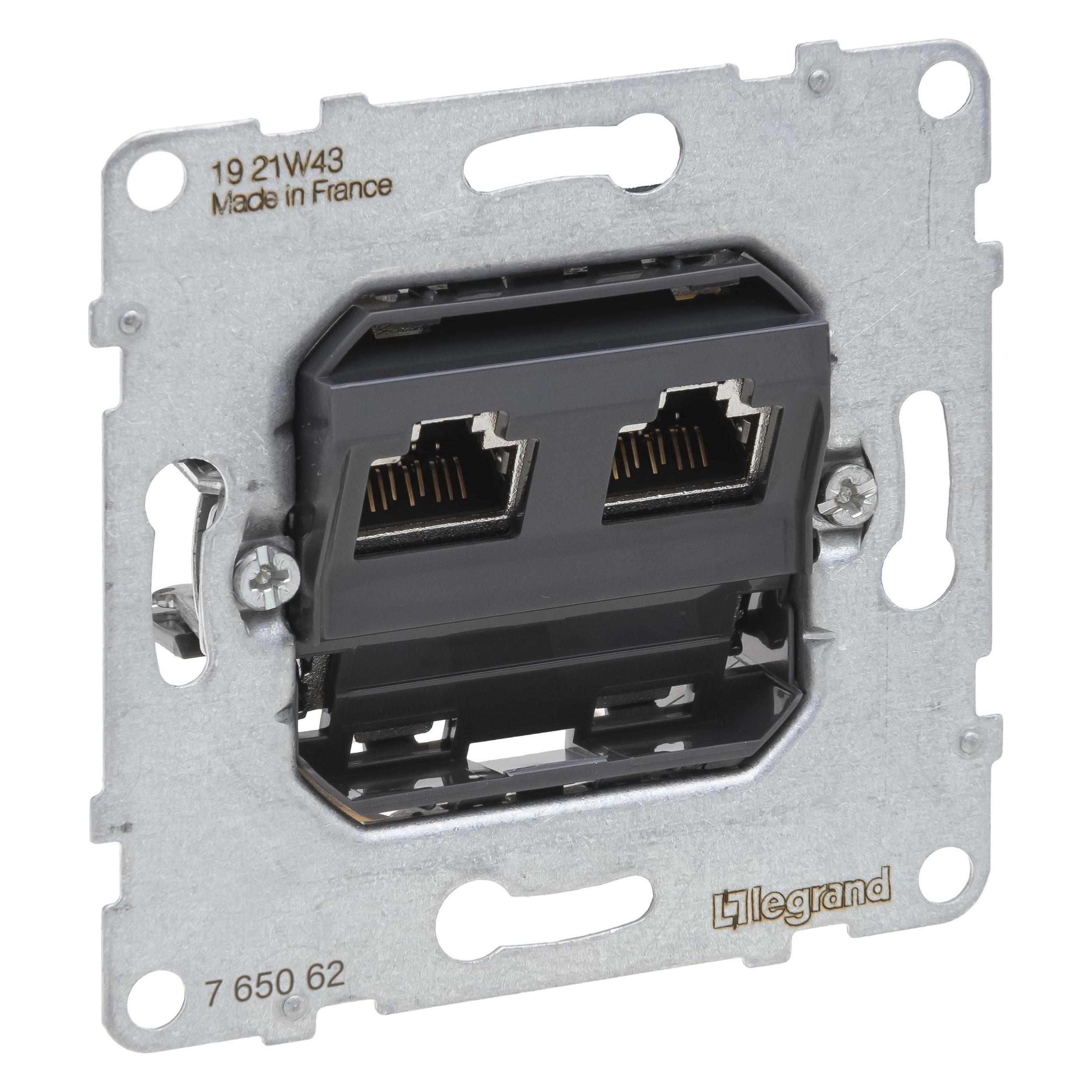 Legrand SEANO Datendose 2 x RJ45, Einsatz (765062)