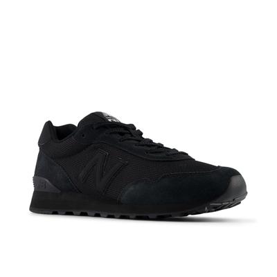 Sneaker NEW BALANCE "515", Herren, Gr. 43, schwarz (noir), Leder, Textil, Schuhe Sneaker