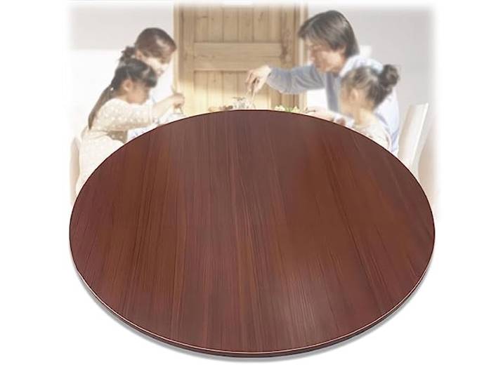 ESOYAWE Holz Esstisch Drehteller Mit Silent Base, Durchmesser Ø 50-100 cm Großer Runde Tischplatte Drehtablett, Stabil, 360° Geräuschlose Und Gleichmäßige Drehung Lazy Susan Drehplatte