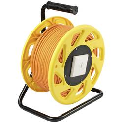 Renkforce RJ45 Netzwerk Kabeltrommel CAT 7a S/FTP 50.00 m Orange Rund RF-4452666