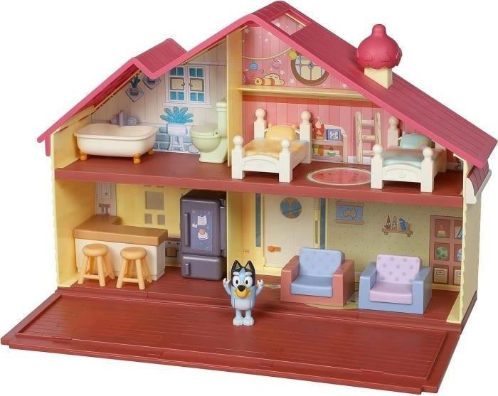 Moose Toys Bluey speelset miniatuurwereld met Bluey-figuur en meubels