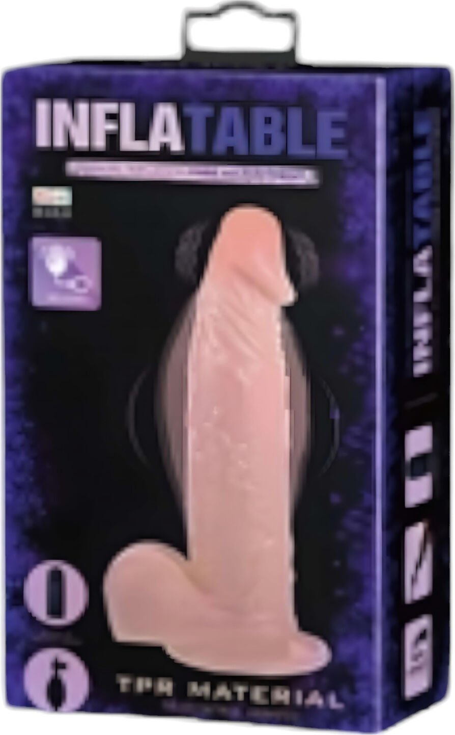 Baile Inflatable - inflatable lifelike vibrator (flesh‑coloured)