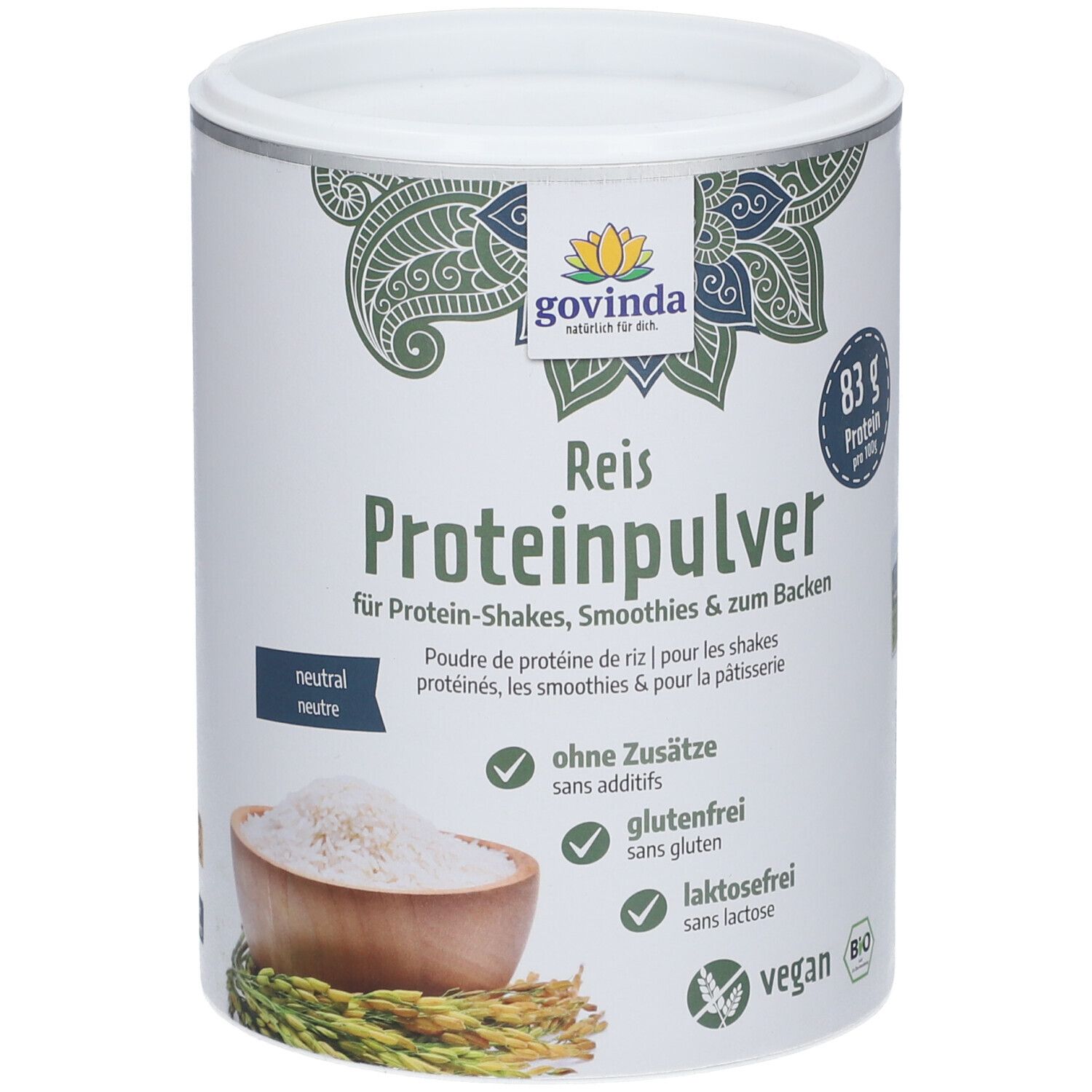 Govinda Reis-Proteinpulver 400 g Pulver