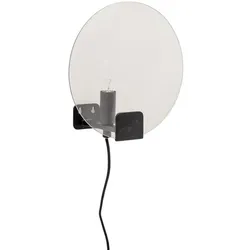 Bloomingville Wandlampe mit runder Abdeckung, Ø25 x B15cm, schwarz