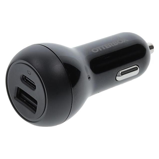 OtterBox Car Charger 32W - 1 USB-C 20W + 1 USB-A 12W - black (77-98235)