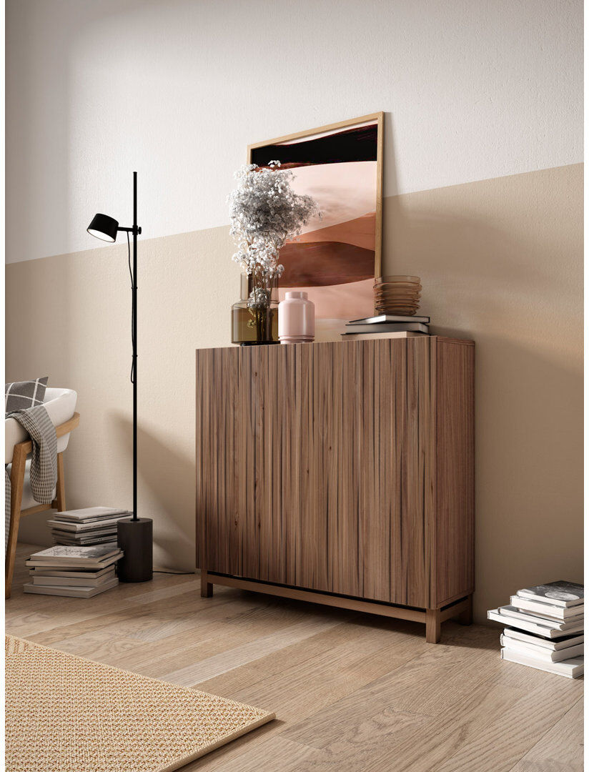 Union Rustic Copenhague 15 Pair Shoe Storage Cabinet Brown 15