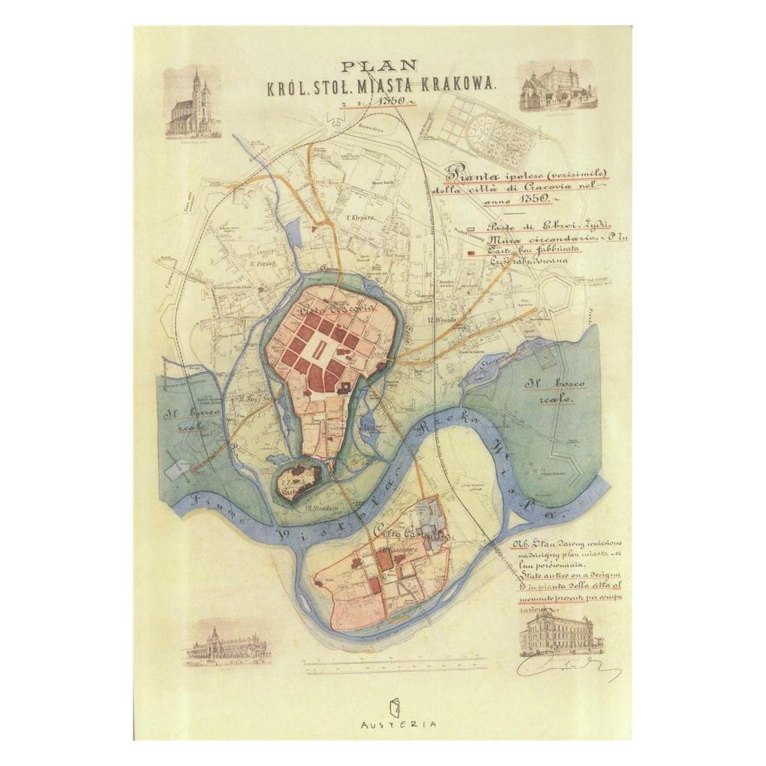 Wydawnictwo Literackie Notizbuch - Stadtplan von Krakau (35703649)