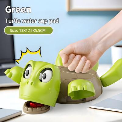 Inspire Select Cute Turtle Heat Resistant Coaster Anti Scald Insulation Mat For Cups, Teapots & Table Protection green