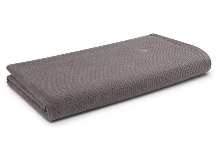 Saunatuch ROSS Waffelpique , grau (flanell), B:80cm L:200cm, Frottier, Baumwolle, Handtücher, Saunatuch, 100% Baumwolle