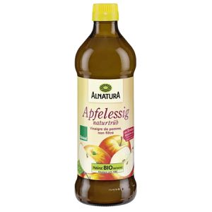 Alnatura Apfelessig 5% Säure, ungefiltert & naturtrüb, BIO, in der Glasflasche, 0,5 Liter