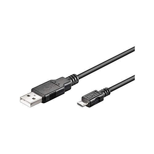 Goobay USB A naar Micro USB B kabel, zwart, 0,6 m