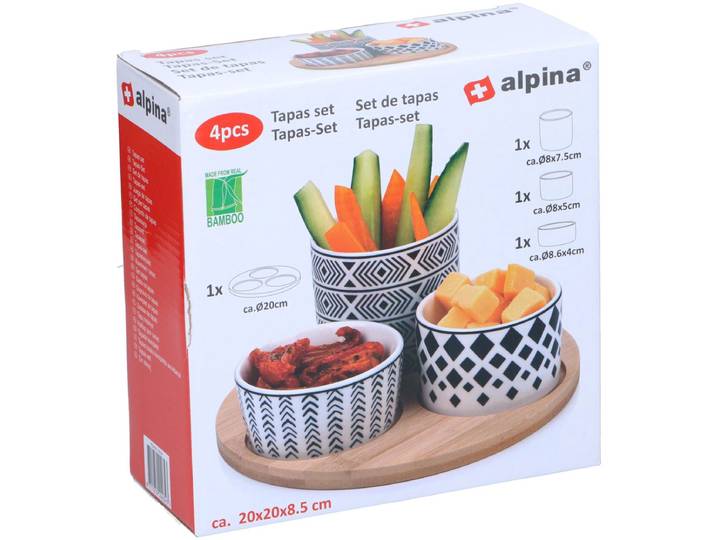 alpina Tapas set rond 4-delig