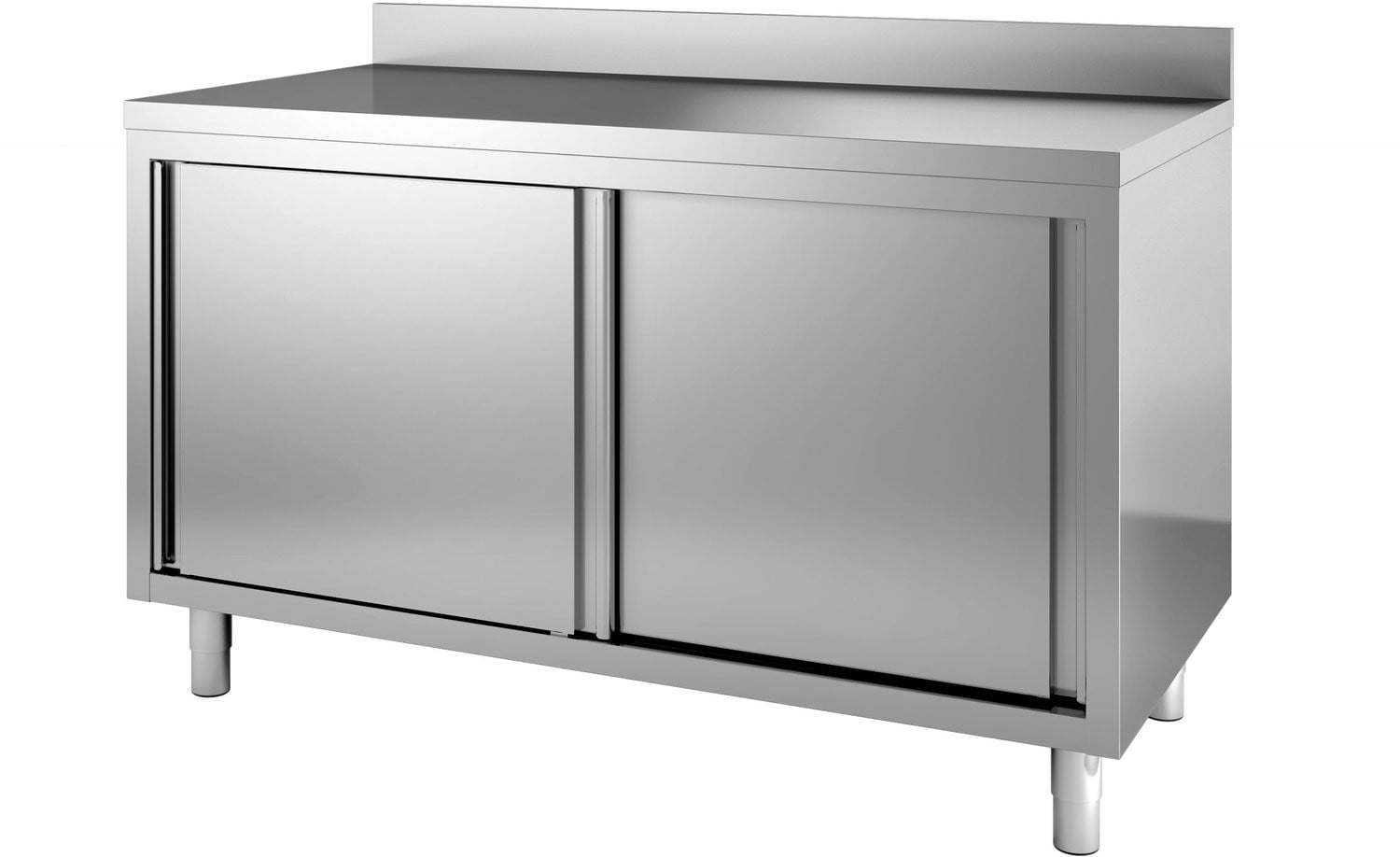Combisteel Werktafel met RVS schuifdeuren - 200 cm - 7452.3065
