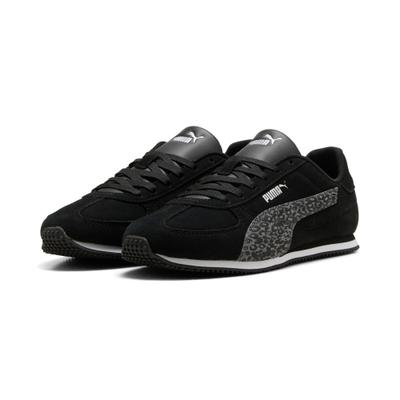 Sneaker PUMA "ST TRACK FELINE", Damen, Gr. 38,5, Textil, schwarz (puma schwarz, slate sky), Synthetik, Schuhe Sneaker