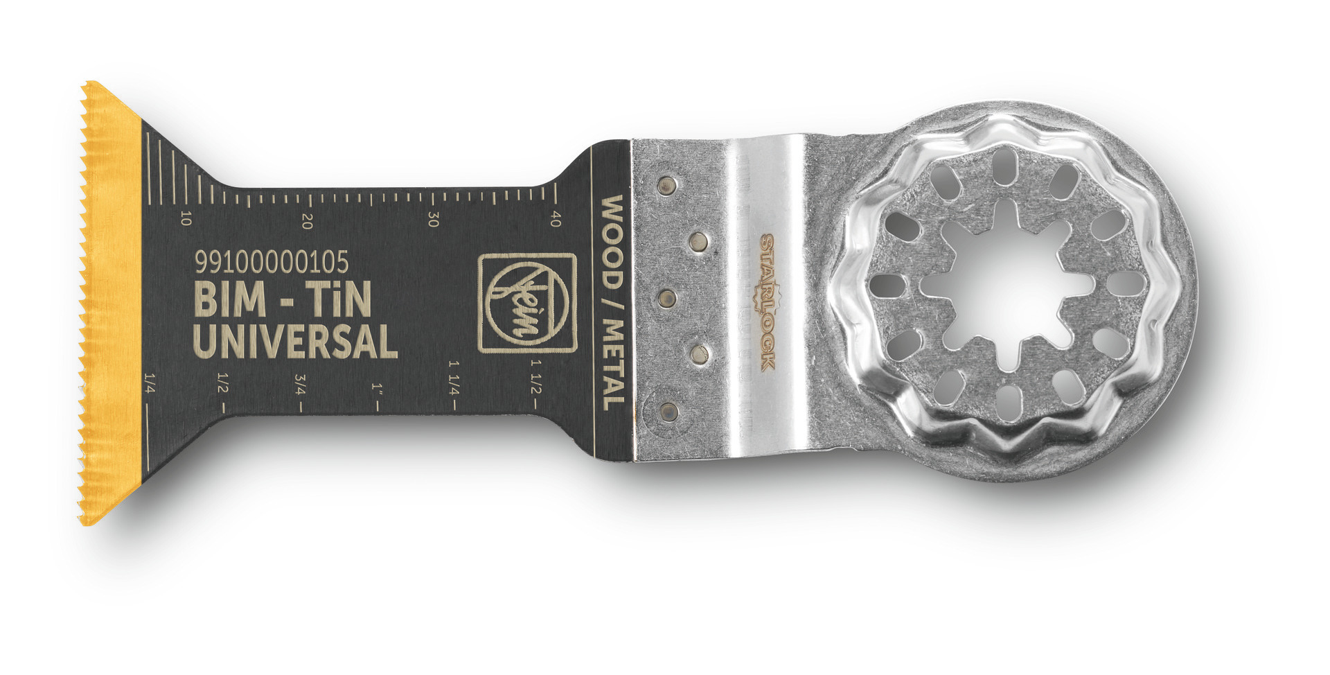 FEIN E-Cut Universal-Sägeblatt mit Titanbeschichtung, Länge 55 mm, Breite 44 mm, VE 1 99100000108