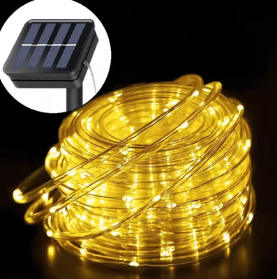 Inspire Curations Solar LED Rope Lights 5M 10M 20M Waterproof Outdoor Decor warm 5m 50led