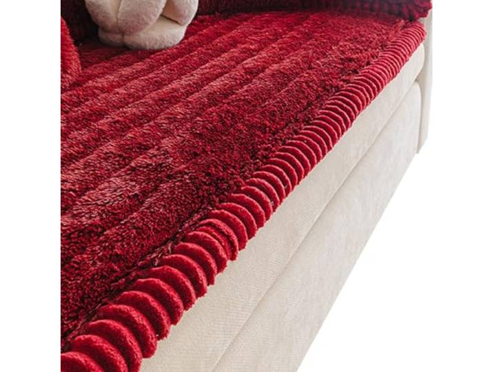 KRXSOBNV 1 Stück, rutschfest Sofabezüge 3-Sitzer-Sofas, haustierfreundlich,(Red,110x240cm)
