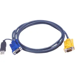ATEN 2L-5202UP KVM Kabelsatz, VGA, PS/2 zu USB, Länge 1,8m