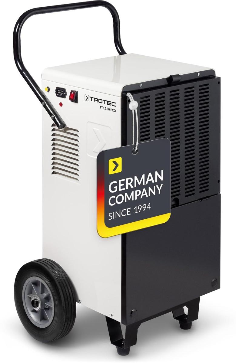 Luftentfeuchter Raumentfeuchter - 80 Liter pro Tag - ECO - Fahrbar - Stahl - Für Baustellen und Werkräume
