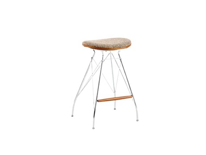 VNCdfhETs Barstuhl Moderne Barhocker aus Metall, Bequeme Stühle for Esszimmer und Wohnungen Barhocker(Brown)