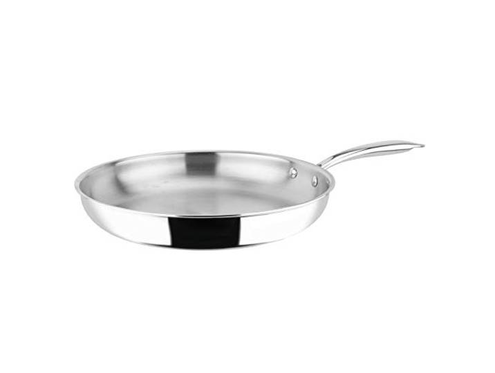 Sitram 711549\, Poêle Rapsody en acier inoxydable qualité professionnelle diam. 30 cm - tous feux dont induction\, Argent
