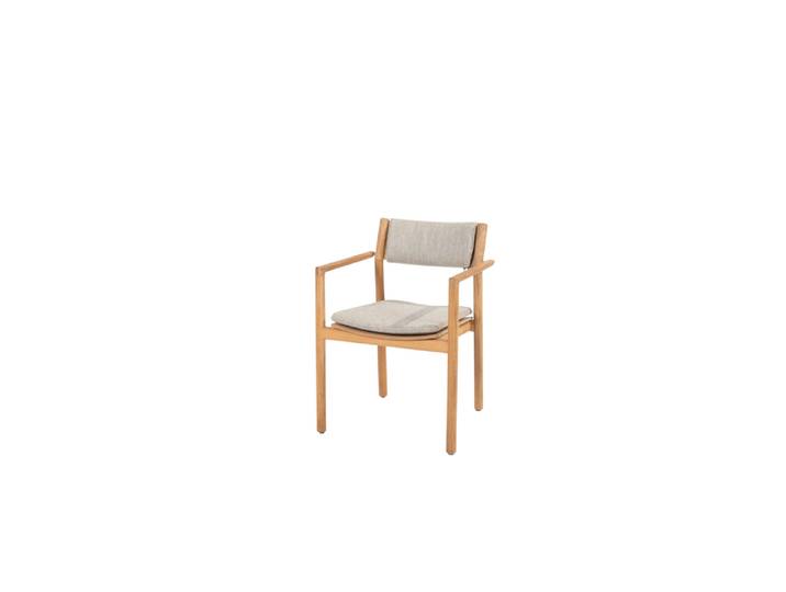 4Seasons Levi Stapelstuhl Teak Natur inkl. 2 Kissen